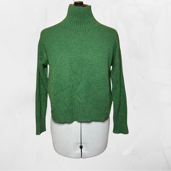 Free People Sweaters - Free People Forest Green Cashmere Turtleneck Sweater